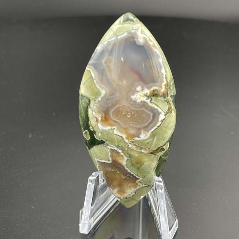 Rain-forest Jasper Skewed Navette
