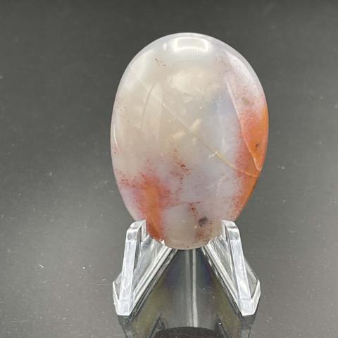 Shoofly Cream with Orange Colored Agate Oval