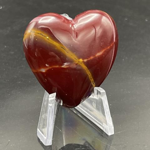 Mookaite Heart with Yellow Cross Heart