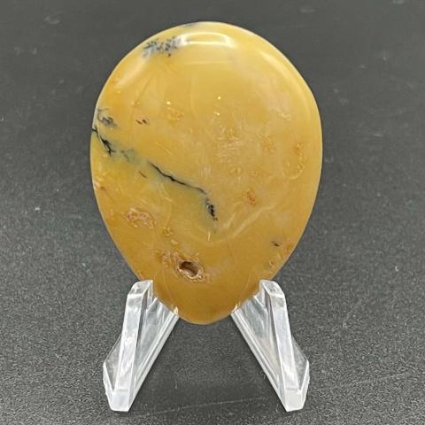 Orange Dendritic Opal Pear