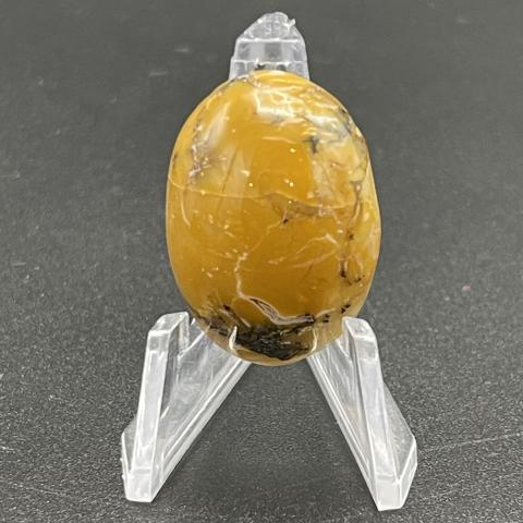 Dark Orange Dendritic Opal Oval