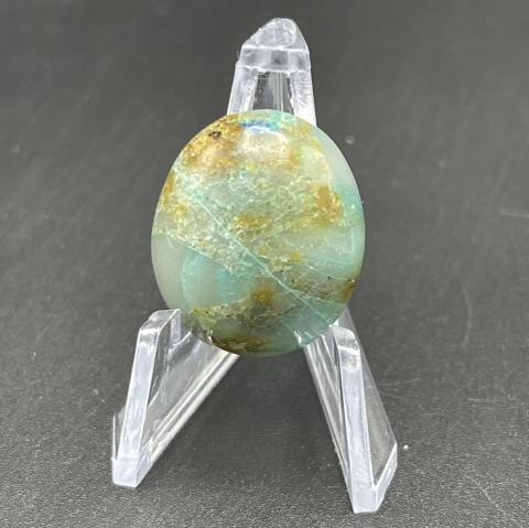 Chrysocolla with Feldspar Oval