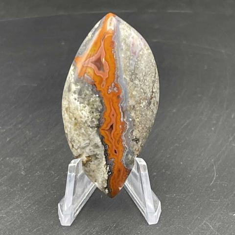 Moroccan Seam Agate Skewed Navette