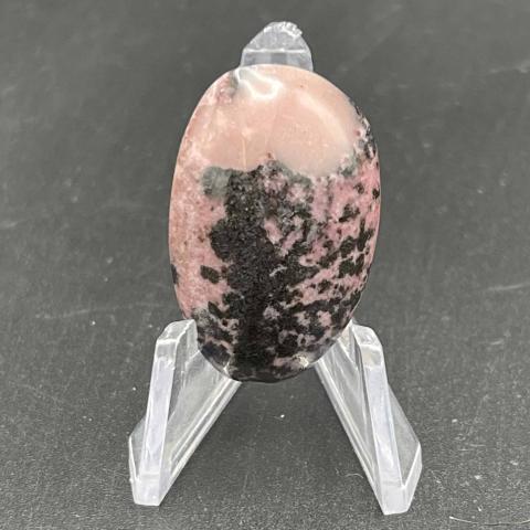Pink Rhodonite with Dendrites Oval