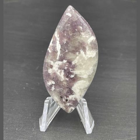 Lepidolite Mica Skewed Navette