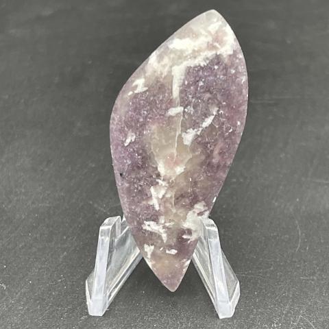 Lavendar Mica Lepidolite Skewed Navette