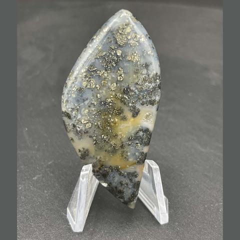 Marcasite Skewed Navette